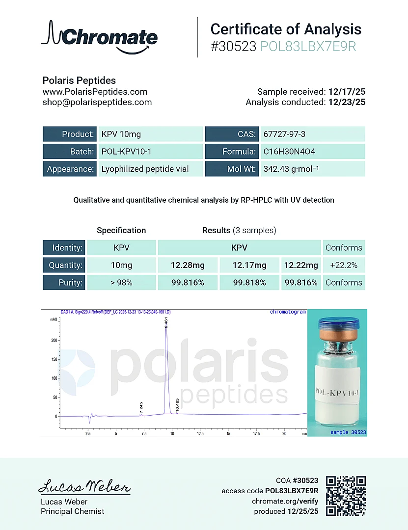 KPV 10mg 3 42aa