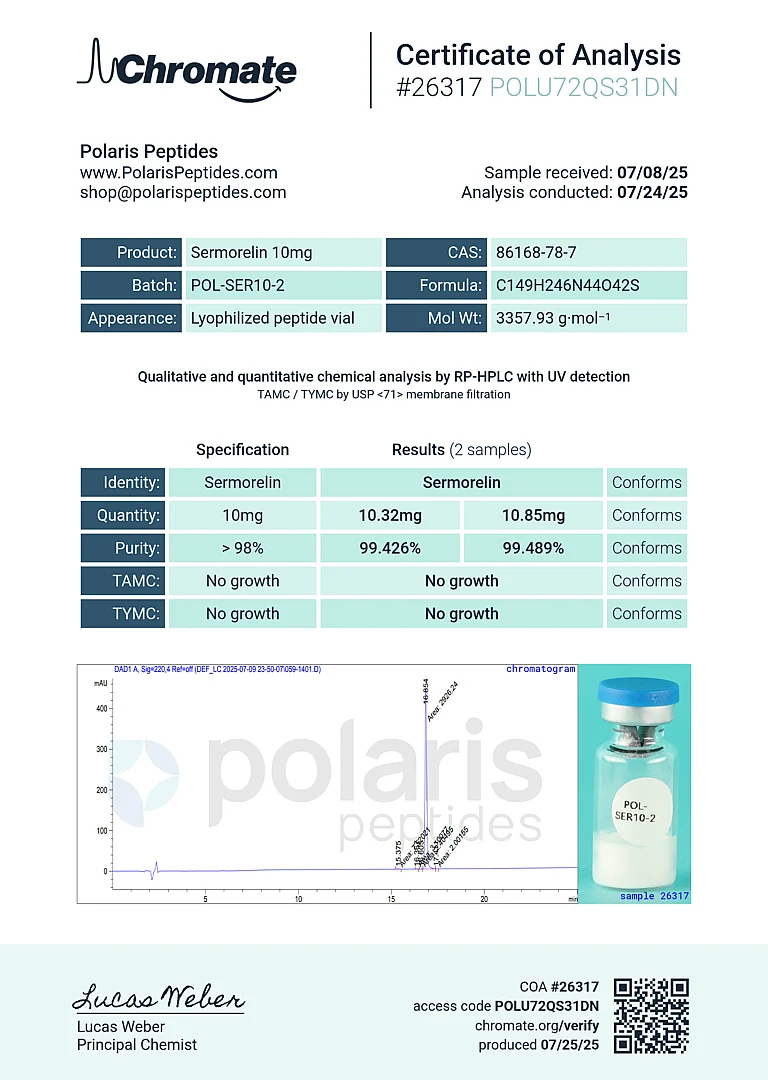 Sermorelin 10mg 3 54aa